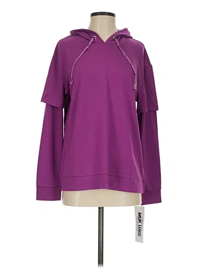 Pre-owned Muk Luks Pullover Hoodie In Purple