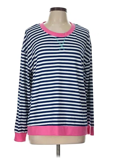 Pre-owned Muk Luks Pullover Sweater In Pink