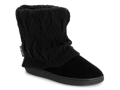 Muk Luks Raquel Bootie Slipper In Black