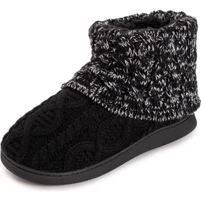 Muk Luks Rochelle Slipper Boot In Black
