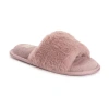 Muk Luks Sariah Slide Womens Memory Foam Slip-on Slippers In Pink