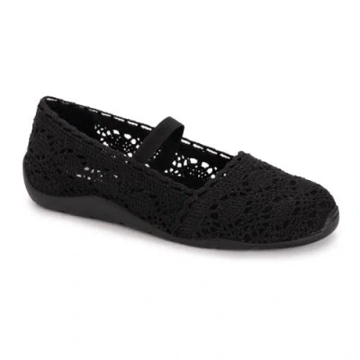 Muk Luks Shelby Ballerina Shoe In Black