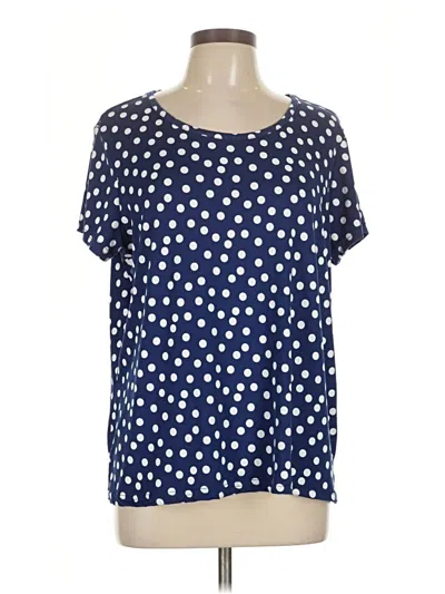 Pre-owned Muk Luks Short Sleeve T-shirt In Blue