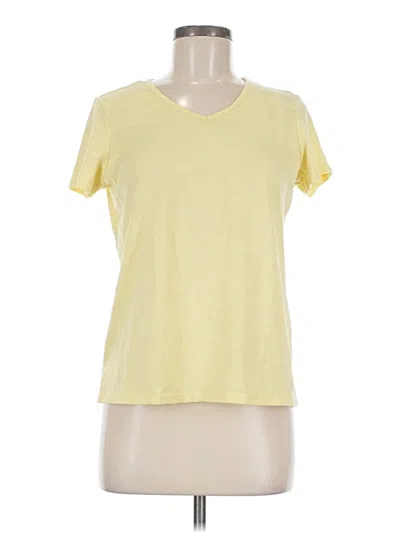 Pre-owned Muk Luks Short Sleeve T-shirt In Yellow