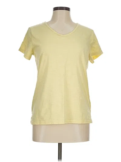 Pre-owned Muk Luks Short Sleeve T-shirt In Yellow