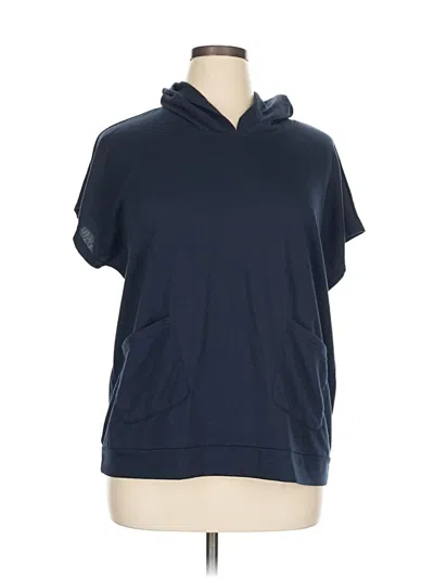 Pre-owned Muk Luks Short Sleeve Turtleneck In Blue