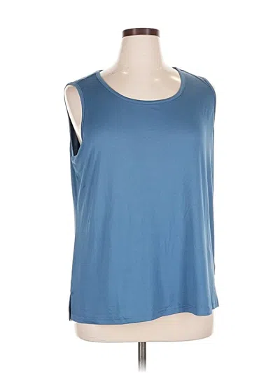 Pre-owned Muk Luks Sleeveless T-shirt In Blue