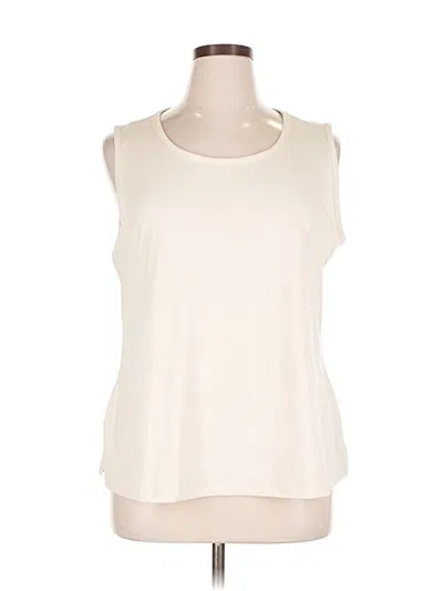 Pre-owned Muk Luks Sleeveless T-shirt In White