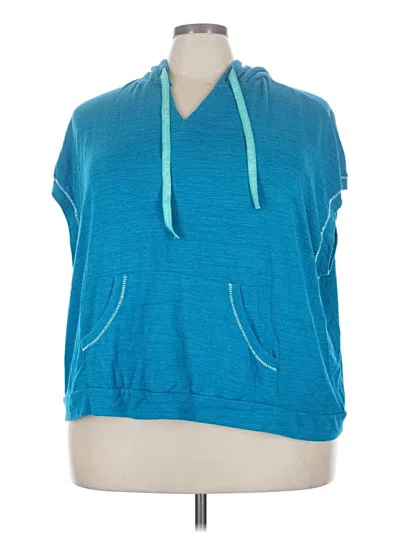 Pre-owned Muk Luks Sleeveless Top Teal Cowl Neck Tops