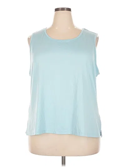 Pre-owned Muk Luks Sleeveless T-shirt In Blue