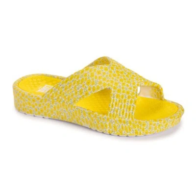 Muk Luks Spa Day Sandal In Yellow