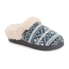 Muk Luks Suzanne Slipper Womens Memory Foam Slip-on Slippers In Blue