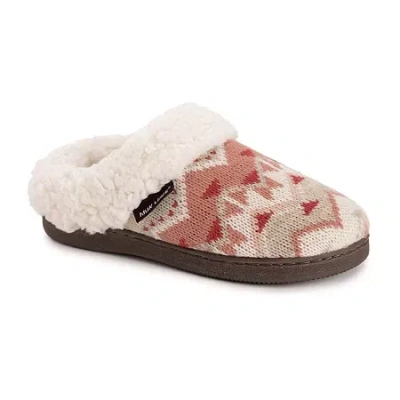 Muk Luks Suzanne Slipper Womens Memory Foam Slip-on Slippers In Multi