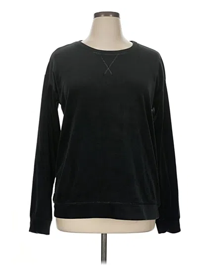 Pre-owned Muk Luks Sweatshirt In Black