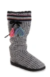 Muk Luks Tabbi Toggle Faux Shearling Slipper In Multi