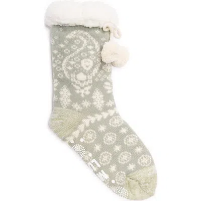 Muk Luks Tall Cabin Sox In Zen Garden