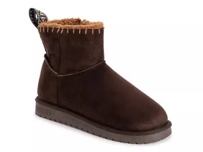 Muk Luks Tatum Bootie In Brown