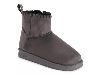 Muk Luks Tatum Bootie In Gray