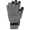 Muk Luks Texting Knit Gloves In Black