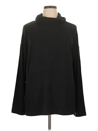 Pre-owned Muk Luks Turtleneck Sweater In Black