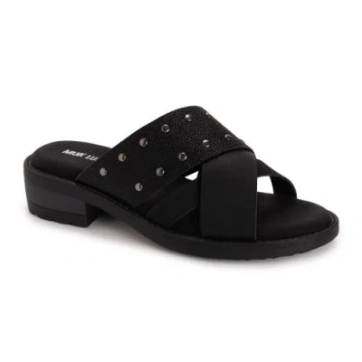 Muk Luks Vittoria Sandal In Black