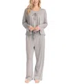 Muk Luks Women's 3-pc. Rib-knit Lounge Pajama Set