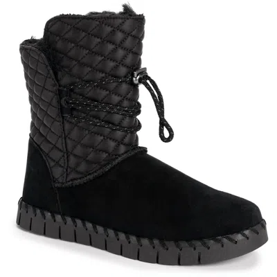 Muk Luks Women's Flexi Bridgehampton Snow Boots In Black