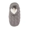 Muk Luks Womens 1 Pair Slipper Socks In Gray
