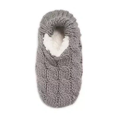 Muk Luks Womens 1 Pair Slipper Socks In Gray