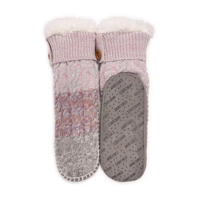Muk Luks Womens 1 Pair Slipper Socks In Multi