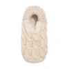 Muk Luks Womens 1 Pair Slipper Socks In White