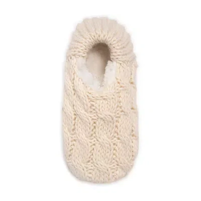 Muk Luks Womens 1 Pair Slipper Socks In White