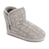 Muk Luks Womens Bootie Slippers In Gray
