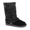 Muk Luks Womens Cheryl Boot Flat Heel Booties In Black
