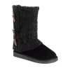 Muk Luks Womens Cheryl Flat Heel Dress Boots In Black