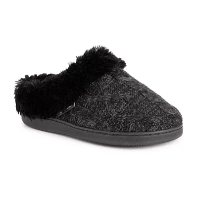Muk Luks Womens Clog Slippers In Black