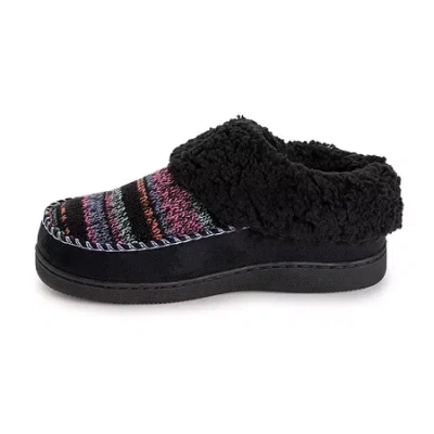 Muk Luks Womens Clog Slippers In Black