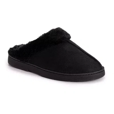 Muk Luks Womens Clog Slippers In Black