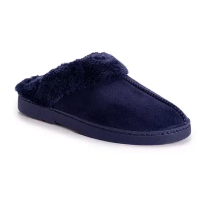 Muk Luks Womens Clog Slippers In Blue