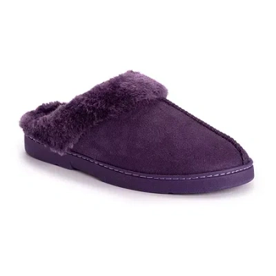 Muk Luks Womens Clog Slippers In Purple