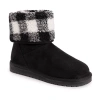 Muk Luks Womens Clover Flat Heel Winter Boots In Black