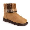 Muk Luks Womens Clover Flat Heel Winter Boots In Brown