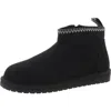 Muk Luks Womens Faux Fur Lined Faux Suede Winter & Snow Boots In Black