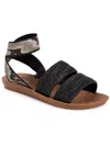 MUK LUKS WOMENS FAUX LEATHER ANKLE STRAP