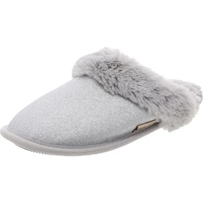 Muk Luks Womens Glitter Metallic Slide Slippers In Multi