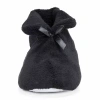 Muk Luks Womens Memory Foam Bootie Slippers In Black