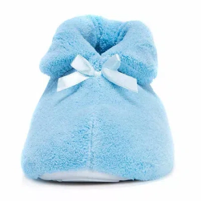 Muk Luks Womens Memory Foam Bootie Slippers In Blue
