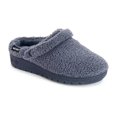 Muk Luks Womens Memory Foam Clog Slippers In Gray