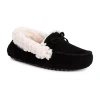Muk Luks Jaylah Faux Shearling Lined Slipper In Black