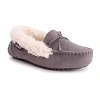 Muk Luks Jaylah Faux Shearling Lined Slipper In Light Grey